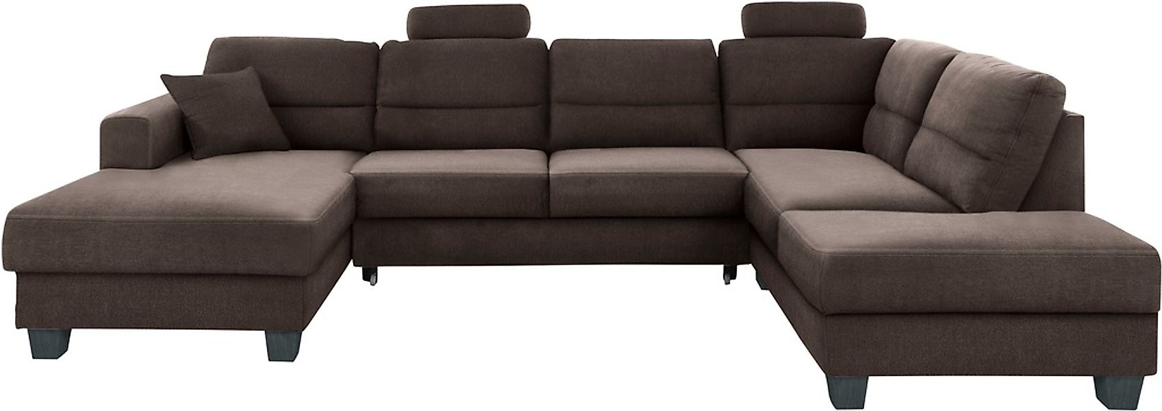 TRENDMANUFAKTUR Wohnlandschaft »Chamber, U-Form« inklusive zwei Kopfstützen günstig online kaufen