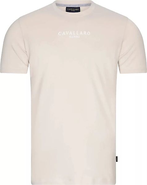 Cavallaro Bari T-Shirt Logo Ecru - Größe XXL günstig online kaufen
