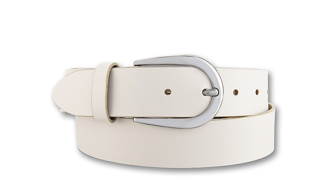 BERND GÖTZ Ledergürtel Ledergürtel mit glänzender Silberschließe günstig online kaufen