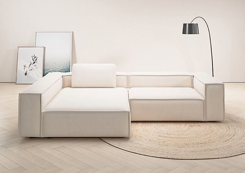 Places of Style Ecksofa »Watertown, moderne XXL L-Form, 306 cm breit«, Komf günstig online kaufen