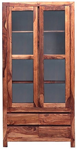Indischesmoebelhausde Vitrine Vitrine Gani 100x200x45 aus indischem Palisan günstig online kaufen