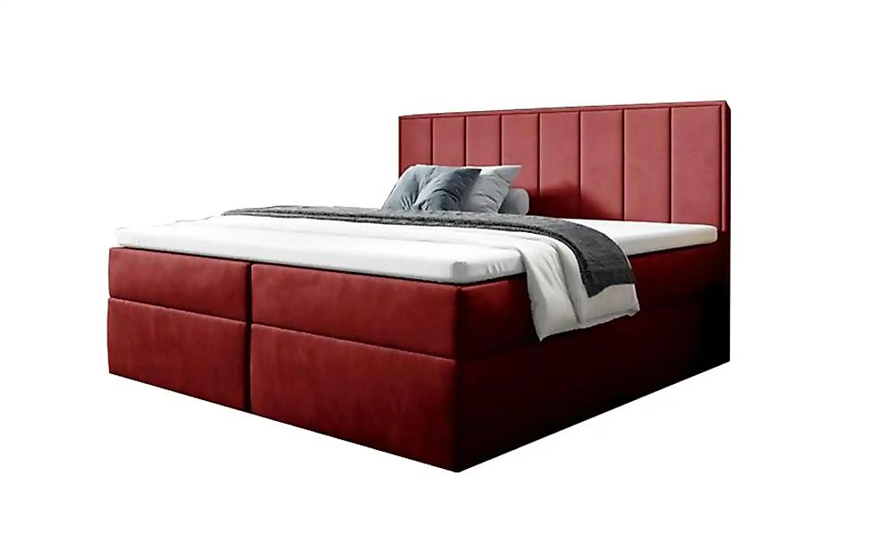Boxbett 140x200 Rosa   ¦ rot ¦ Maße (cm): B: 120 H: 110 Betten > Polsterbet günstig online kaufen