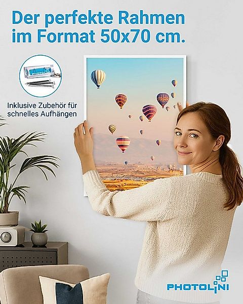 PHOTOLINI Bilderrahmen 3er Set, stabiles MDF-Holz, mit Acrylglas, extra Zub günstig online kaufen