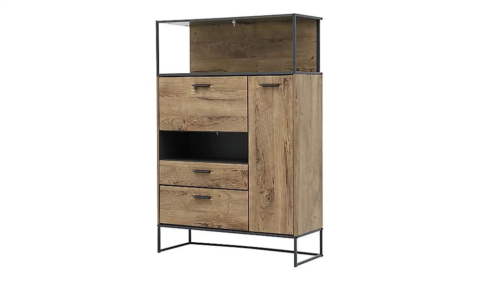 uno Highboard  New York ¦ holzfarben ¦ Maße (cm): B: 99 H: 151 T: 38.0 Komm günstig online kaufen