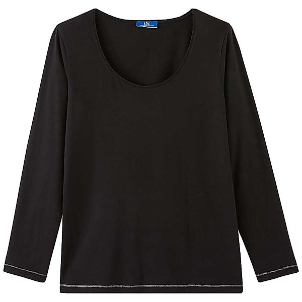 Tbs Perletee Langarm Rundhals T-shirt L Black günstig online kaufen