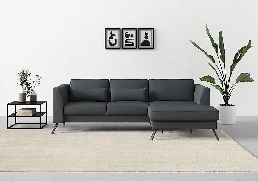 sit&more Ecksofa "Lindholm L-Form" mit Sitztiefenverstellung und Federkern günstig online kaufen