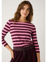 MORE&MORE 3/4-Arm-Shirt Streifenshirt Viskosejersey günstig online kaufen