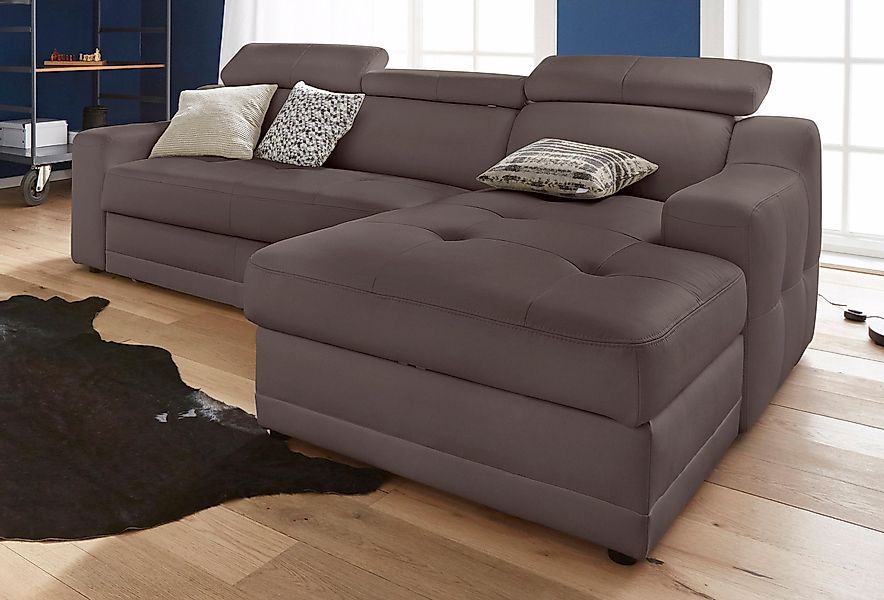 exxpo - sofa fashion Ecksofa »Lotos, bequem und funktionell, L-Form« mit Ko günstig online kaufen