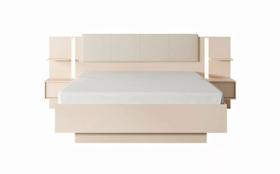 MOEBLO Bett Calor K mit Nachtische (Doppelbett mit Kopfstütze, Rahmenbettge günstig online kaufen