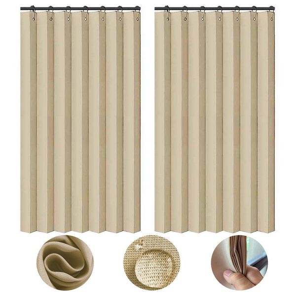 Rosnek Outdoorvorhang Außenvorhang Wasserdicht Ösen Haken, günstig online kaufen