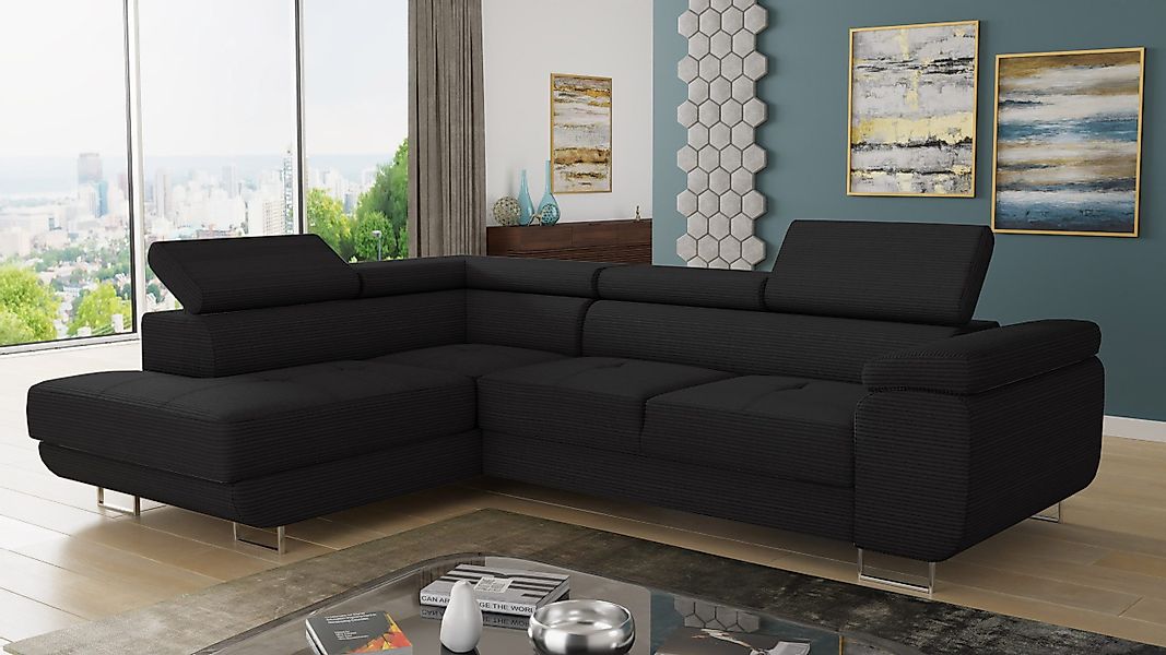 Sofnet Ecksofa Caris Cord, mit Schlaffunktion günstig online kaufen