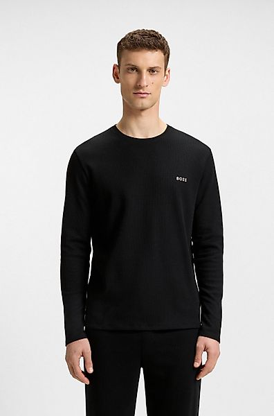 BOSS Pyjamaoberteil "Waffle LS-Shirt" günstig online kaufen