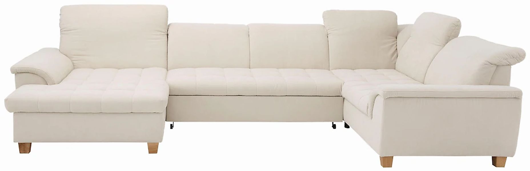 Home affaire Wohnlandschaft "Lyla U-Form" wahlweise mit Rückenfunktion und günstig online kaufen