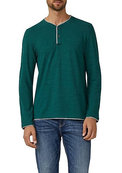 s.Oliver Henleyshirt mit Kontrast-Details günstig online kaufen