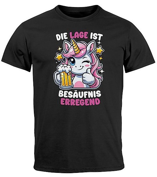 MoonWorks Print-Shirt Herren T-Shirt Party Feiern Trinken Last Minute Fasch günstig online kaufen