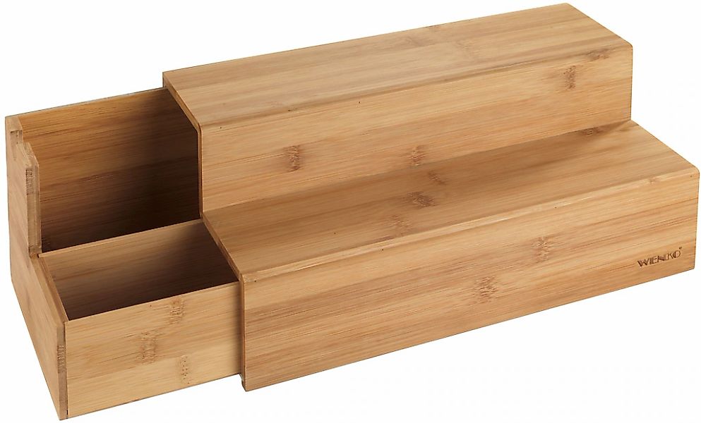 WENKO Aufbewahrungssystem "Bambus Treppe" 1 Stk. tlg. Küchenregal mit 2 Stu günstig online kaufen