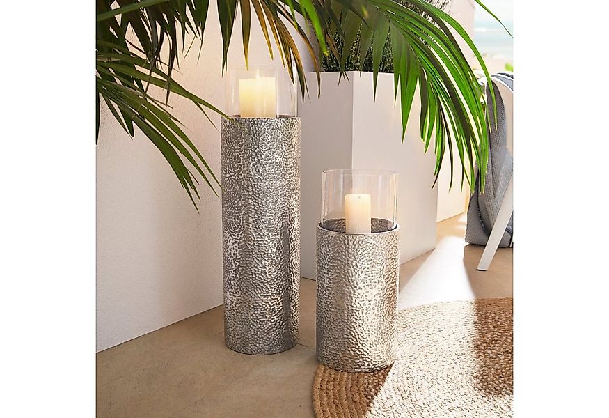 Home affaire Windlicht (1 St), Bodenwindlicht, aus Metall, mit Glaseinsatz, günstig online kaufen