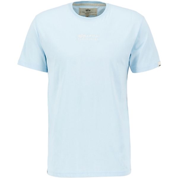 Alpha Industries  T-Shirt Organics EMB T-Shirt - organic sky blue günstig online kaufen