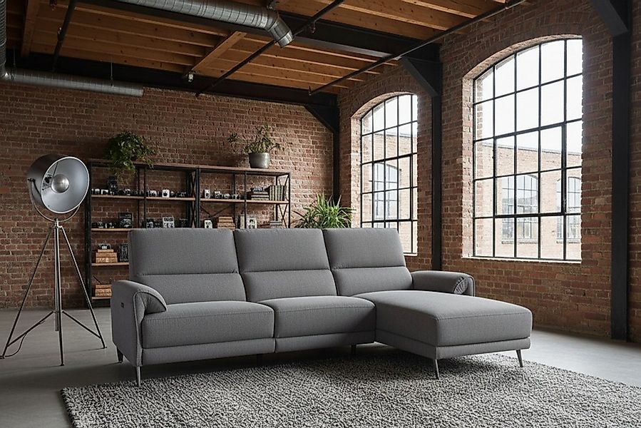 KAWOLA Ecksofa ADRIANA mit Longchair – Entspannung pur – Relaxsofa, Elektri günstig online kaufen