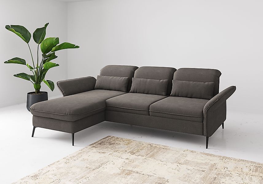 sit&more Ecksofa »Emely, inkl. Sitztiefenverstellung« wahlweise mit Bettfun günstig online kaufen