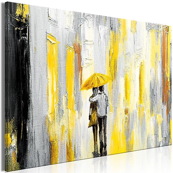 Wandbild - Umbrella in Love (1 Part) Wide Yellow günstig online kaufen