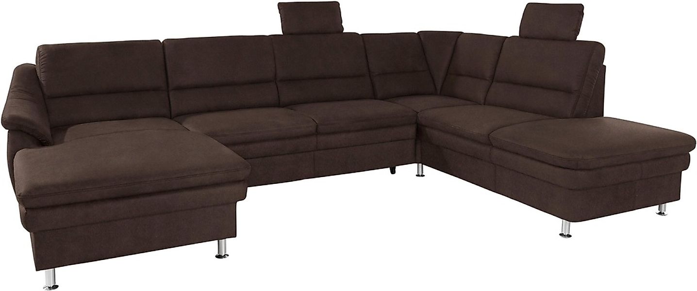 sit&more Wohnlandschaft »Cardoso U-Form«, mit Federkern und Kopfstützen, mi günstig online kaufen