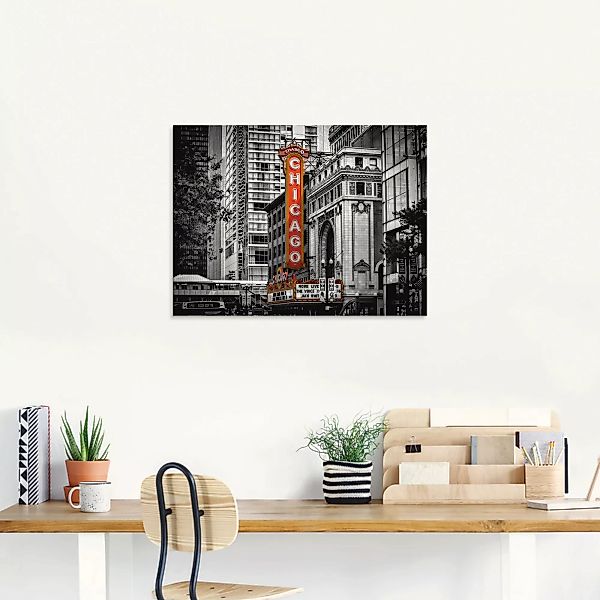 Artland Glasbild "Chicago I", Amerika, (1 St.), in verschiedenen Größen günstig online kaufen
