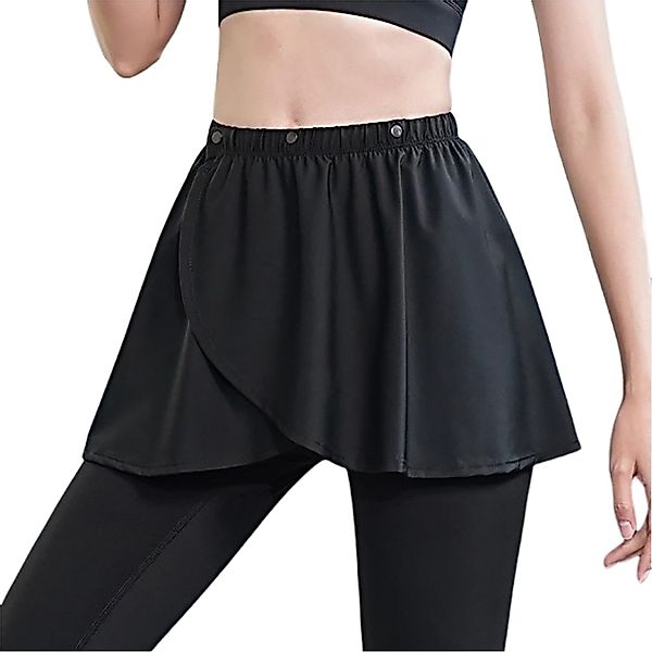 Refttenw Yogahose Einteiliger hüftbedeckender Rock, Yoga-Rockbezug günstig online kaufen