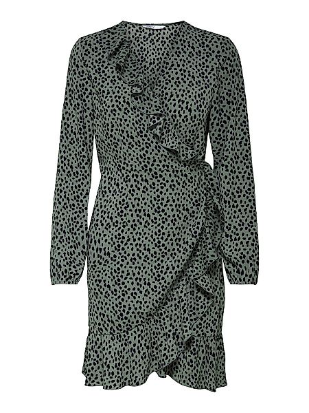 ONLY Wickel Volant Kleid Damen Grün günstig online kaufen