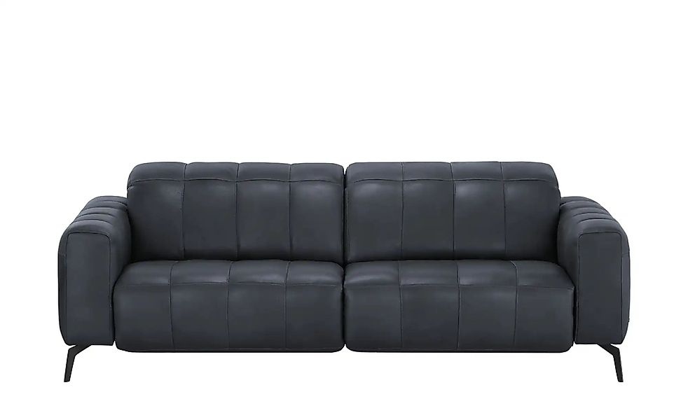 Natuzzi Editions Ledersofa mit Kopfteilverstellung Portento ¦ blau ¦ Maße ( günstig online kaufen