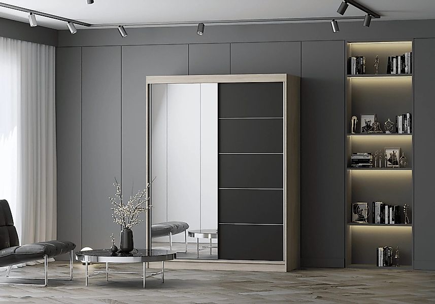 MOEBLO Kleiderschrank LARA 05 (mit Spiegel günstig online kaufen