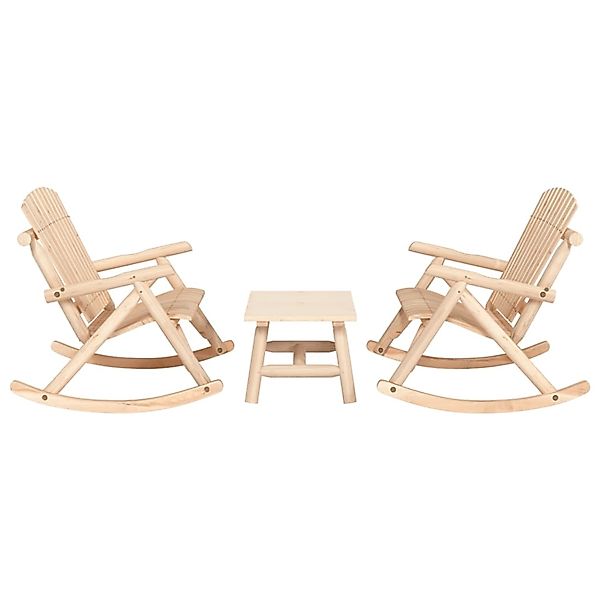 vidaXL 3-tlg Garten-Lounge-Set Massivholz Fichte Modell 9 günstig online kaufen