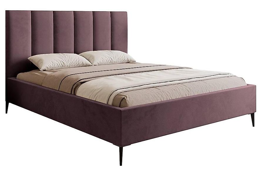 NADUVI Collection | Bettgestell Carolina mit Staufach Samt 180x200 günstig online kaufen