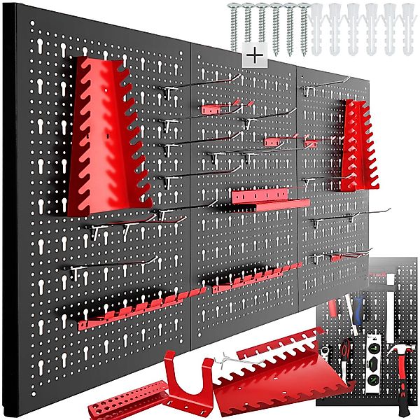 tectake Lochwand Werkzeuglochwand Jonah mit Haken günstig online kaufen