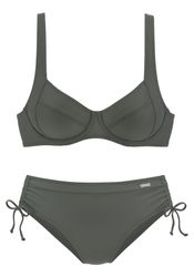 LASCANA Bügel-Bikini mit seitlich geraffter Bikinihose günstig online kaufen