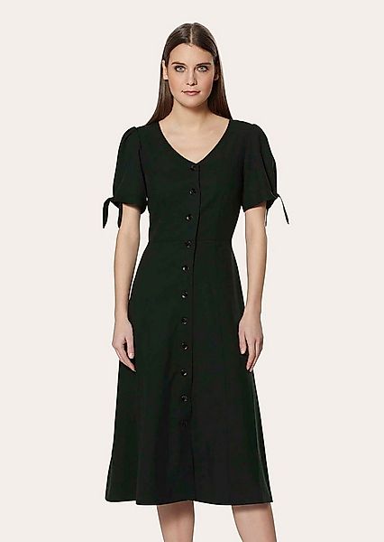 MADELEINE Maxikleid Viskosekleid mit V-Ausschnitt, Kurzarm Tailliertes Midi günstig online kaufen