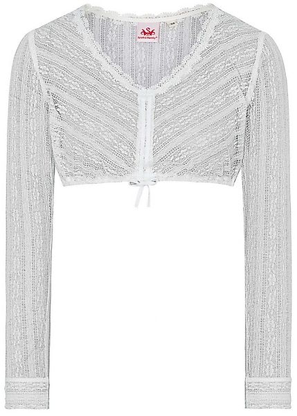 Spieth & Wensky Dirndlbluse Preiselbeere (1-tlg) mit Schnürband günstig online kaufen