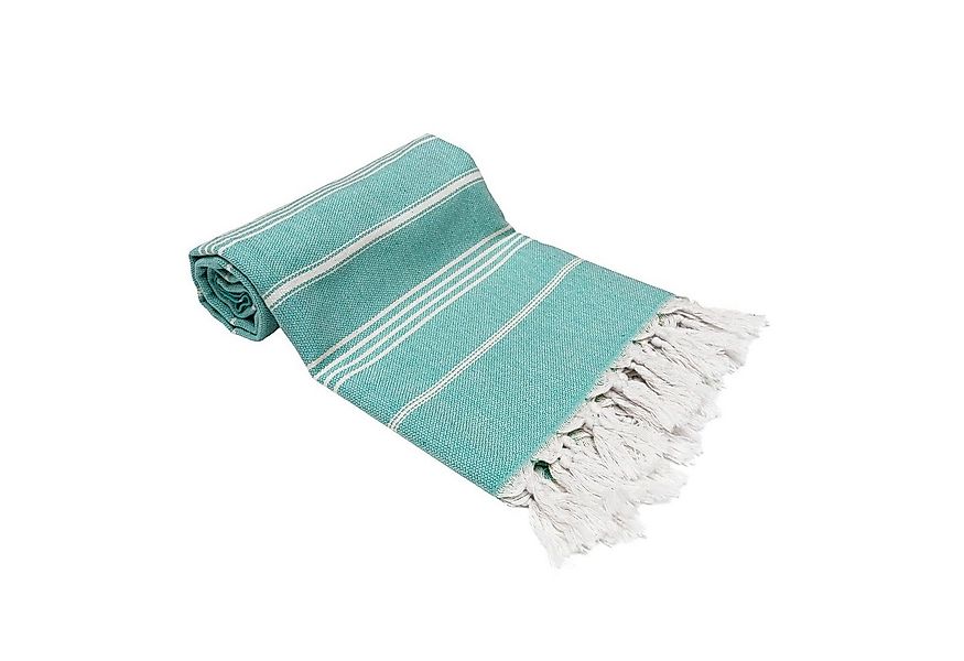 Turquoise Home Hamamtuch 100% Bio-Baumwolle 100 x 180cm Strandtuch Strand S günstig online kaufen