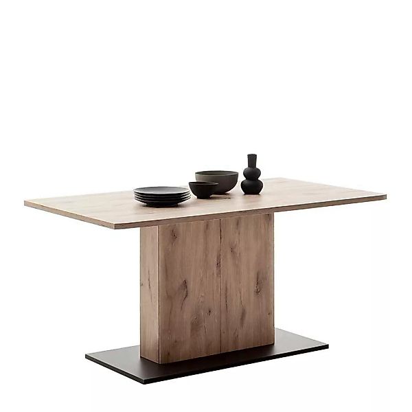 Moderner Tisch 160x78x90 cm Wildeichefarben und Anthrazit günstig online kaufen