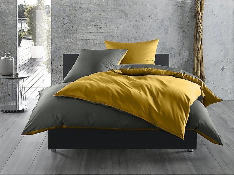 BETTWAESCHE-MIT-STIL Bettwäsche Mako Satin Wendebettwäsche, Mako-Satin, 2 t günstig online kaufen