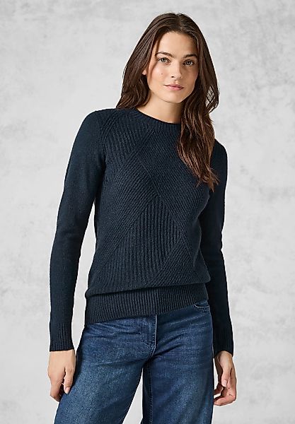 Cecil Strickpullover mit Rundhalsausschnitt günstig online kaufen