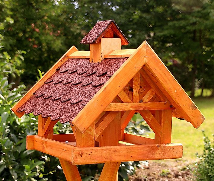 Holzdekoladen Vogelhaus XXL Vogelhaus behandelt 52x50cm Typ 34 wahlweise mi günstig online kaufen