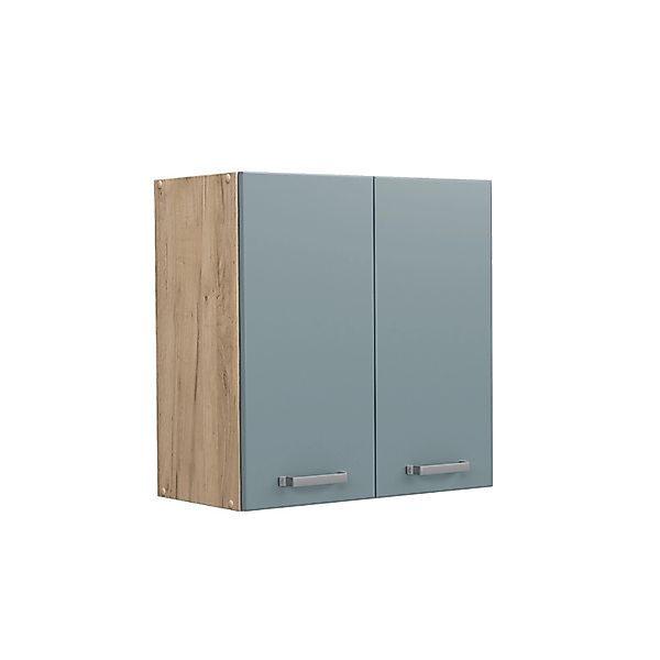Vicco Hängeschrank R-Line Hängender Küchenschrank Blau-Grau/Goldkraft Eiche günstig online kaufen