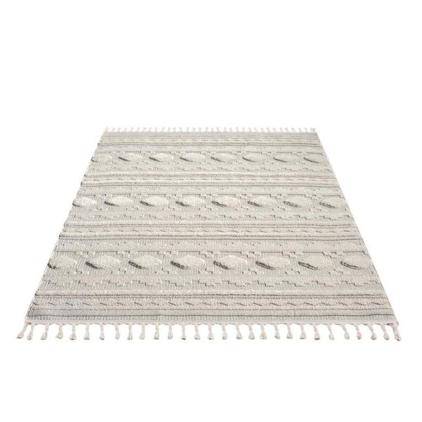 Carpet City Hochflor-Teppich "VALENCIA 930" rechteckig 20 mm Höhe Boho-Stil günstig online kaufen