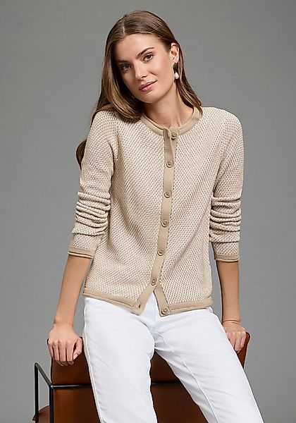 Laura Scott Strickjacke leichter Übergangsstrick mit moderner Struktur und günstig online kaufen