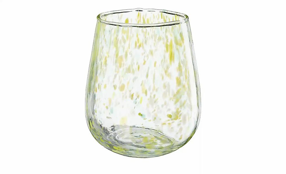 HOME STORY Windlicht   ¦ grün ¦ Glas ¦ Maße (cm): H: 15  Ø: 13.5 Accessoire günstig online kaufen