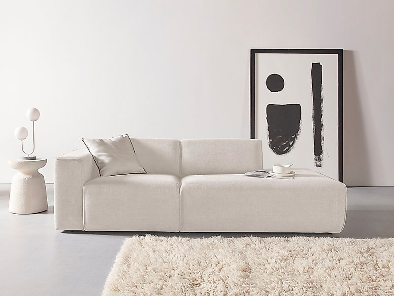 andas 2-Sitzer "Noord mit Kedernaht, Breite 227 cm", Cord, Struktur, Websto günstig online kaufen