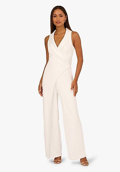 Adrianna Papell Jumpsuit Pearl Crepe Jumpsuit Ärmelloser Tuxedo-Jumpsuit mi günstig online kaufen