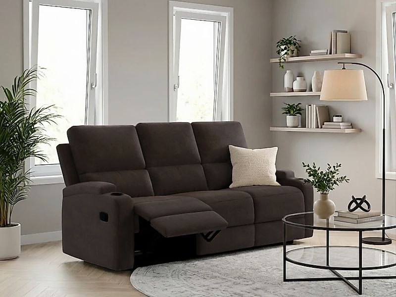 OTTO home 3-Sitzer "Napori" Kinosofa mit 2 x Relaxfunktion und Getränkehalt günstig online kaufen