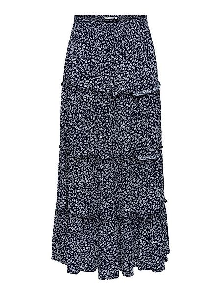 ONLY Maxirock ONLFERNANDA LIFE LAYRED LONG SKIRT NOOS Viskose, gesmoktes Bü günstig online kaufen